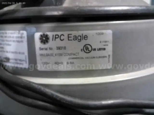 IPC Eagle WET VACUUM - 1 UNIT