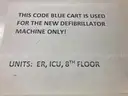 metal medical cart - red - 6-drawer - contains medical supplies (&#x22;crash cart&#x22;) plus a single patient use resuscitator