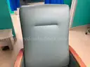 Padded reclining chairs on wheels - lot of 3 - reclining switch needs repair on all 3