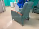 Padded reclining chairs on wheels - lot of 3 - reclining switch needs repair on all 3