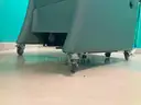 Padded reclining chairs on wheels - lot of 3 - reclining switch needs repair on all 3