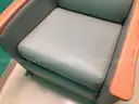 Padded reclining chairs on wheels - lot of 3 - reclining switch needs repair on all 3