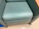 Padded reclining chairs on wheels - lot of 3 - reclining switch needs repair on all 3