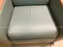 Padded reclining chairs on wheels - lot of 3 - reclining switch needs repair on all 3