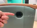 Padded reclining chairs on wheels - lot of 3 - reclining switch needs repair on all 3