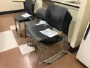 Lot of 43 stacking chairs