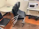 Lot of 43 stacking chairs