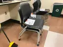 Lot of 43 stacking chairs