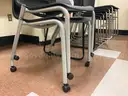 Lot of 43 stacking chairs
