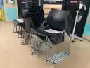 Lot of 43 stacking chairs