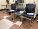 Lot of 43 stacking chairs