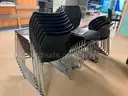 Lot of 43 stacking chairs