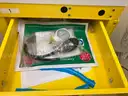 Harloff metal medical cart - yellow - 4-drawer