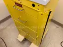 Harloff metal medical cart - yellow - 4-drawer
