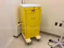 Harloff metal medical cart - yellow - 4-drawer