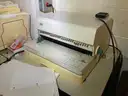 Pitney Bowes Paper Folder, GBC electric comb binding punch, and Powis Parker binding machine