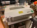 Pitney Bowes Paper Folder, GBC electric comb binding punch, and Powis Parker binding machine