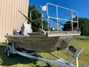 1998 Smith-Root Electrofishing Boat with Honda 135 motor on EZ Loader Trailer