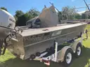 1998 Smith-Root Electrofishing Boat with Honda 135 motor on EZ Loader Trailer