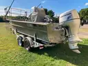 1998 Smith-Root Electrofishing Boat with Honda 135 motor on EZ Loader Trailer