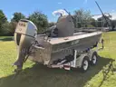 1998 Smith-Root Electrofishing Boat with Honda 135 motor on EZ Loader Trailer