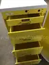 Harloff metal medical cart - yellow - 4-drawer (4) Units