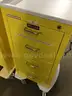 Harloff metal medical cart - yellow - 4-drawer (4) Units