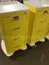 Harloff metal medical cart - yellow - 4-drawer (4) Units