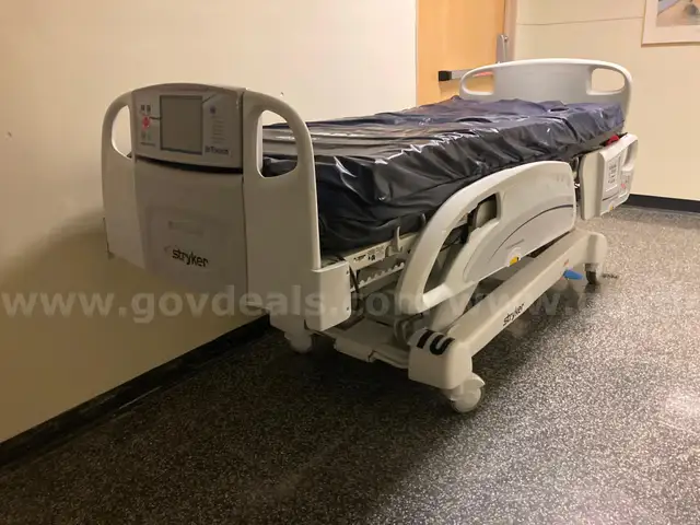 Lot of 2 Stryker hospital beds