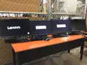 Lot of 4: THINKCENTRE LENOVO Desktop sets with cords, keyboard and mouse