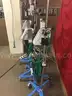 Lot of 3 Hudson RCI neptune ventilator humidifiers - each on IV pole