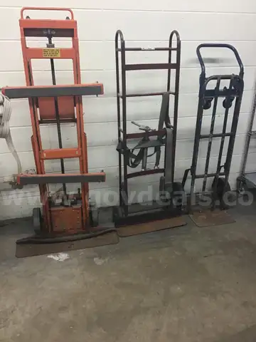 Lot of 3 hand trucks (dollies)