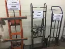 Lot of 3 hand trucks (dollies)