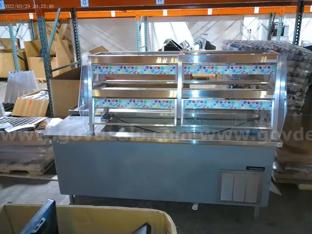 DELFIELD KCSC-B Shelleyglas Mobile Self-Contained Cold Pan Serving Counter