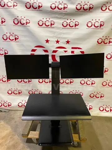 VARIDESK w/2 MONITORS