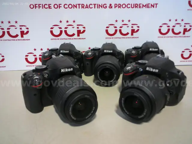 Nikon D5100 Digital SLR Cameras With 18-55mm f/3.5-5.6G VR Lens (LOT OF 5)