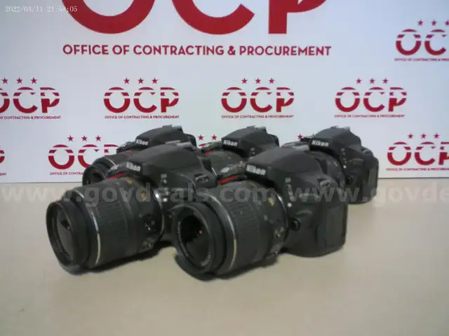 Nikon D5100 Digital SLR Cameras With 18-55mm f/3.5-5.6G VR Lens (LOT OF 5)
