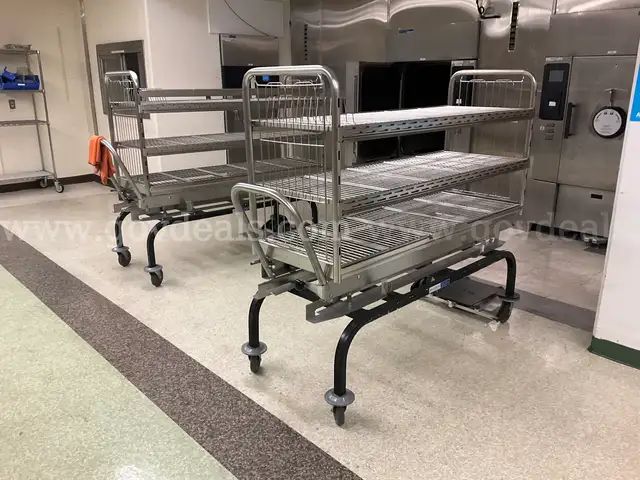 Lot of 4:  Steris Amsco Atlas loading racks for the Steris sterilizer