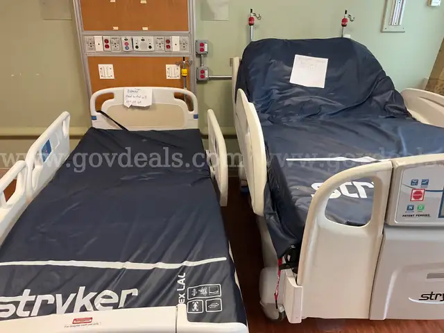 Lot of 2  Non Working Stryker Beds- 1 in touch bed / 1 medical surg bed.