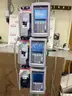 Lot of 3 ICU Medical Plum 360 Infusion Pumps on 1 IV Pole