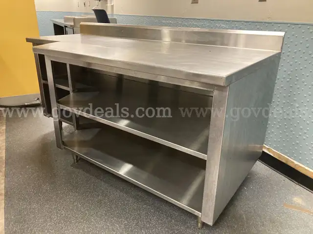 Stainless Steel Table with Cabinet Beneath, Stainless Steel Drain Table and Stainless Steel Table
