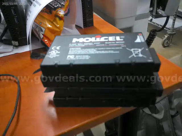MOLICEL LITHIUM-ION RECHARGEABLE BATTERIES - 4 UNITS