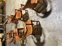 Wood Armchairs - (Lot of 6 )