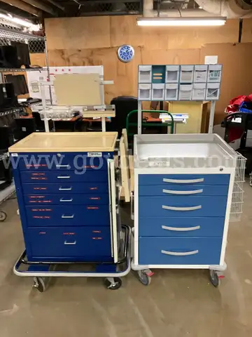 Lot of 2 Medical Carts