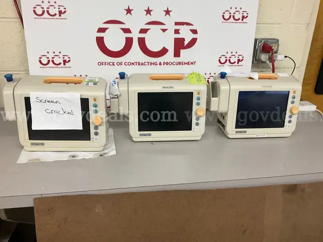 Lot of 3: Philips Sure Signs VS3 Monitors-  Non Working