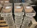 Lot of new rubbermaid trash cans - various styles - 60 units