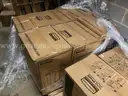 Lot of new rubbermaid trash cans - various styles - 60 units