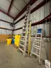 1 LOT OF VARIOUS HIEGHT LADDERS