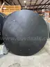 1 LOT OF [6]  72&#x22; LIGHTWEIGHT BLK ROUND FOLDING TABLES