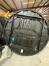 1 LOT OF [6]  72&#x22; LIGHTWEIGHT BLK ROUND FOLDING TABLES